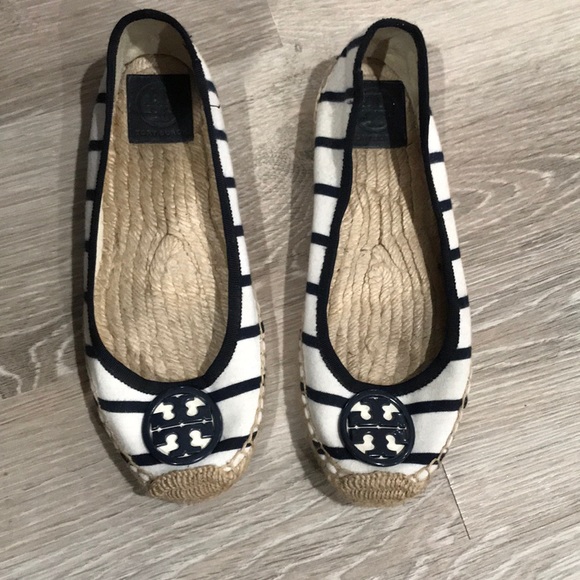 Tory Burch t-shirt ballet espadrille sz 7.5 - Picture 2 of 7